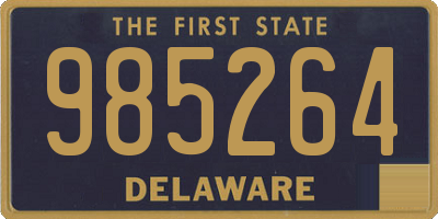 DE license plate 985264