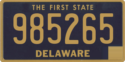 DE license plate 985265