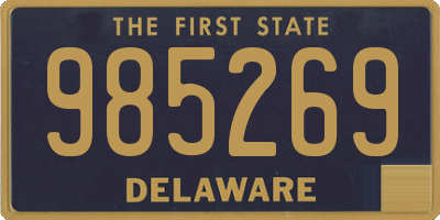 DE license plate 985269