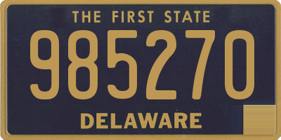 DE license plate 985270