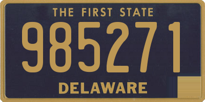 DE license plate 985271