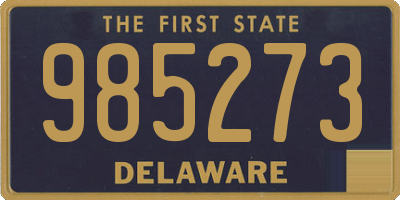 DE license plate 985273