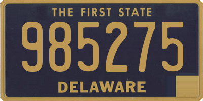 DE license plate 985275