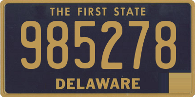 DE license plate 985278