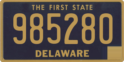 DE license plate 985280