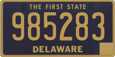 DE license plate 985283