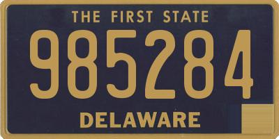 DE license plate 985284