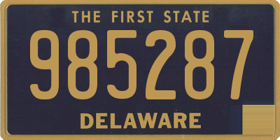 DE license plate 985287