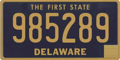 DE license plate 985289