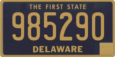 DE license plate 985290