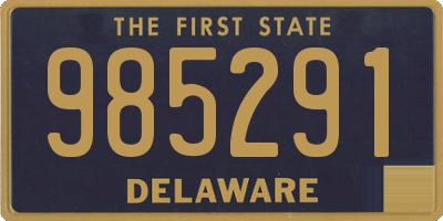 DE license plate 985291