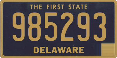 DE license plate 985293