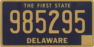 DE license plate 985295