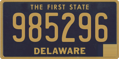 DE license plate 985296