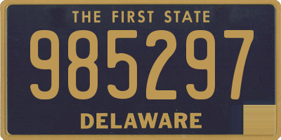 DE license plate 985297