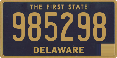 DE license plate 985298