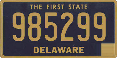 DE license plate 985299