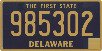 DE license plate 985302