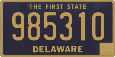 DE license plate 985310