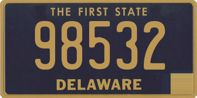 DE license plate 98532