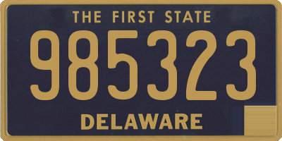 DE license plate 985323