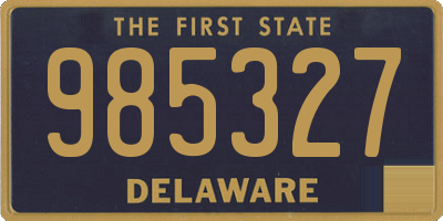 DE license plate 985327