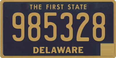 DE license plate 985328