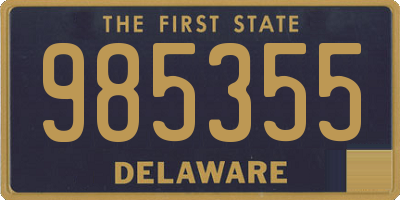 DE license plate 985355