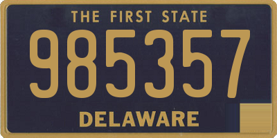 DE license plate 985357
