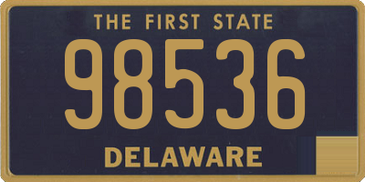 DE license plate 98536