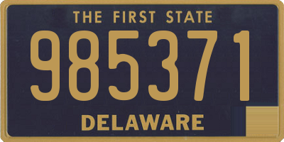 DE license plate 985371