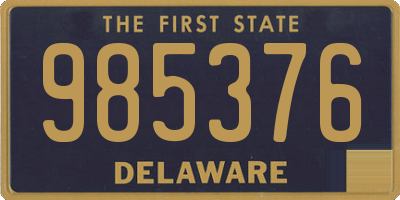 DE license plate 985376