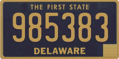 DE license plate 985383