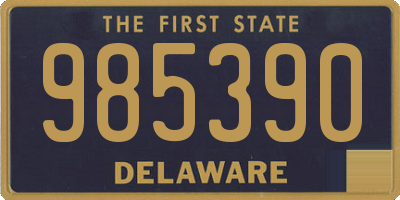 DE license plate 985390