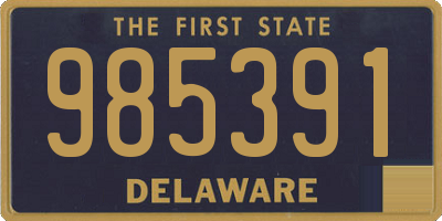 DE license plate 985391