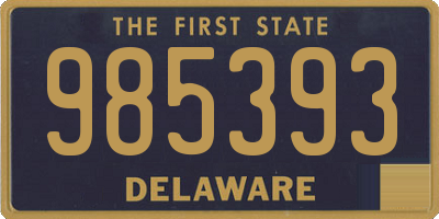 DE license plate 985393