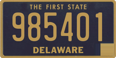 DE license plate 985401