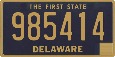 DE license plate 985414