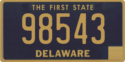 DE license plate 98543