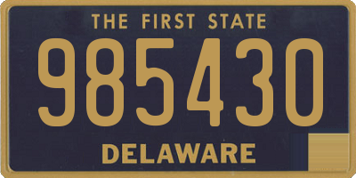 DE license plate 985430