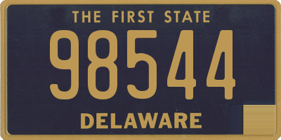 DE license plate 98544