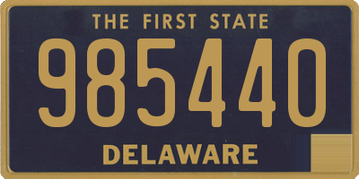 DE license plate 985440