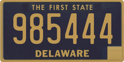 DE license plate 985444