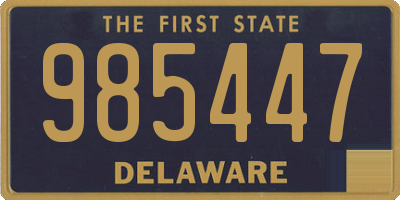 DE license plate 985447