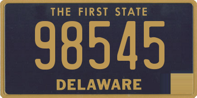 DE license plate 98545