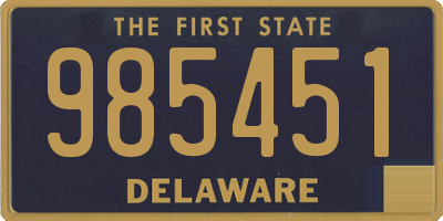 DE license plate 985451