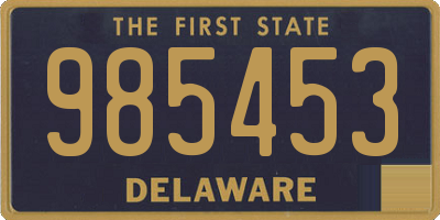 DE license plate 985453