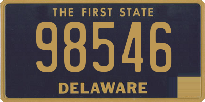 DE license plate 98546