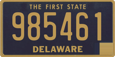 DE license plate 985461