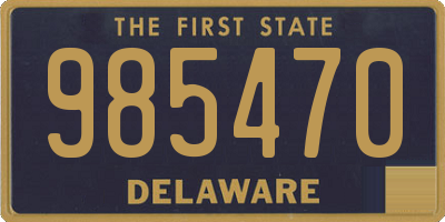 DE license plate 985470